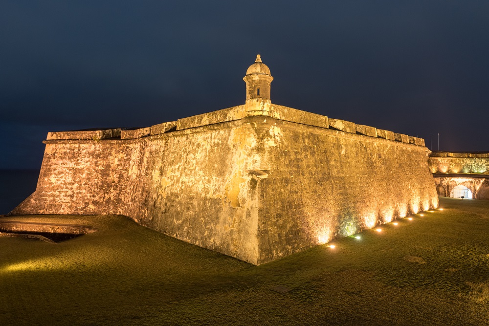 Castillo San Felipe del Morro also known as Fort San Felipe del Morro or Morro Castle at dusk. It is a 16th-century citadel located in San Juan, Puerto Rico. Castillo San Felipe del Morro also known as Fort San Felipe del Morro or Morro Castle at dusk. It is a 16th-century citadel located in San Juan, Puerto Rico.