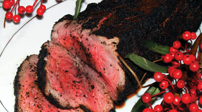 Coffee Encrusted Tenderloin of Beef with Burgundy Wine Jelly Coffee Encrusted Tenderloin of Beef with Burgundy Wine Jelly