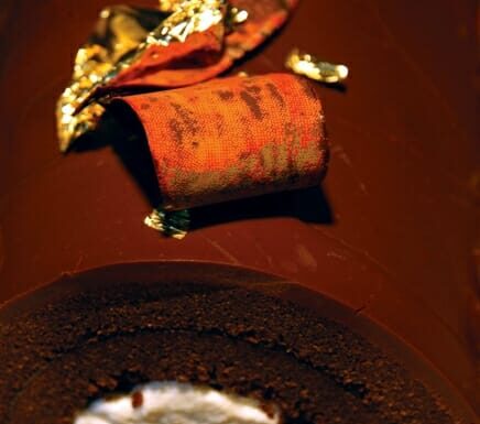 Chocolate Roll with Mascarpone Bandola Coffee Mousse Chocolate Genoise with Bandola Coffee Mascarpone Mousse