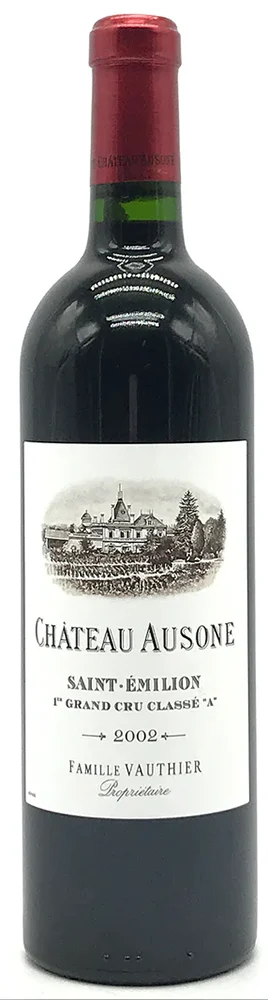 Château Ausone 2002 Saint-Émilion Premier Grand Cru Classé A, a rare Bordeaux vintage symbolizing excellence and timeless craftsmanship.