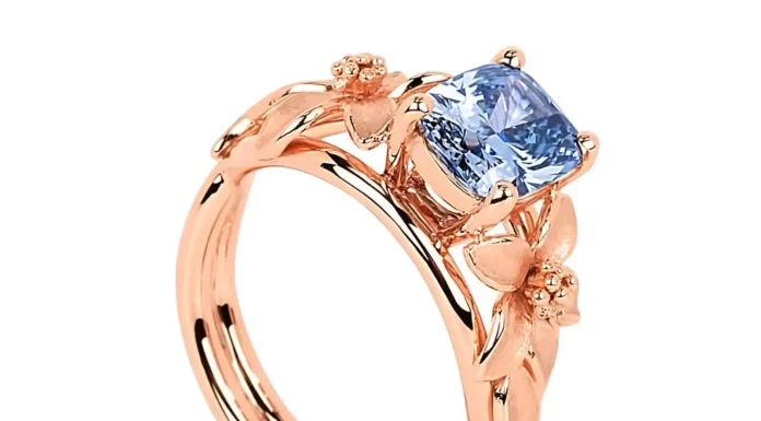 The Jane Seymour Blue Diamond Ring The Jane Seymour - II