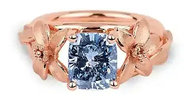 “The Jane Seymour a platinum ring set with 2.08-carat cushion-cut fancy vivid blue diamond “The Jane Seymour a platinum ring set with 2.08-carat cushion-cut fancy vivid blue diamond