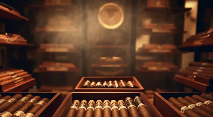 The Art of the Cigar Experience Luxury Cigar Storeroom for the aficionados. Photo vecteezy-medium