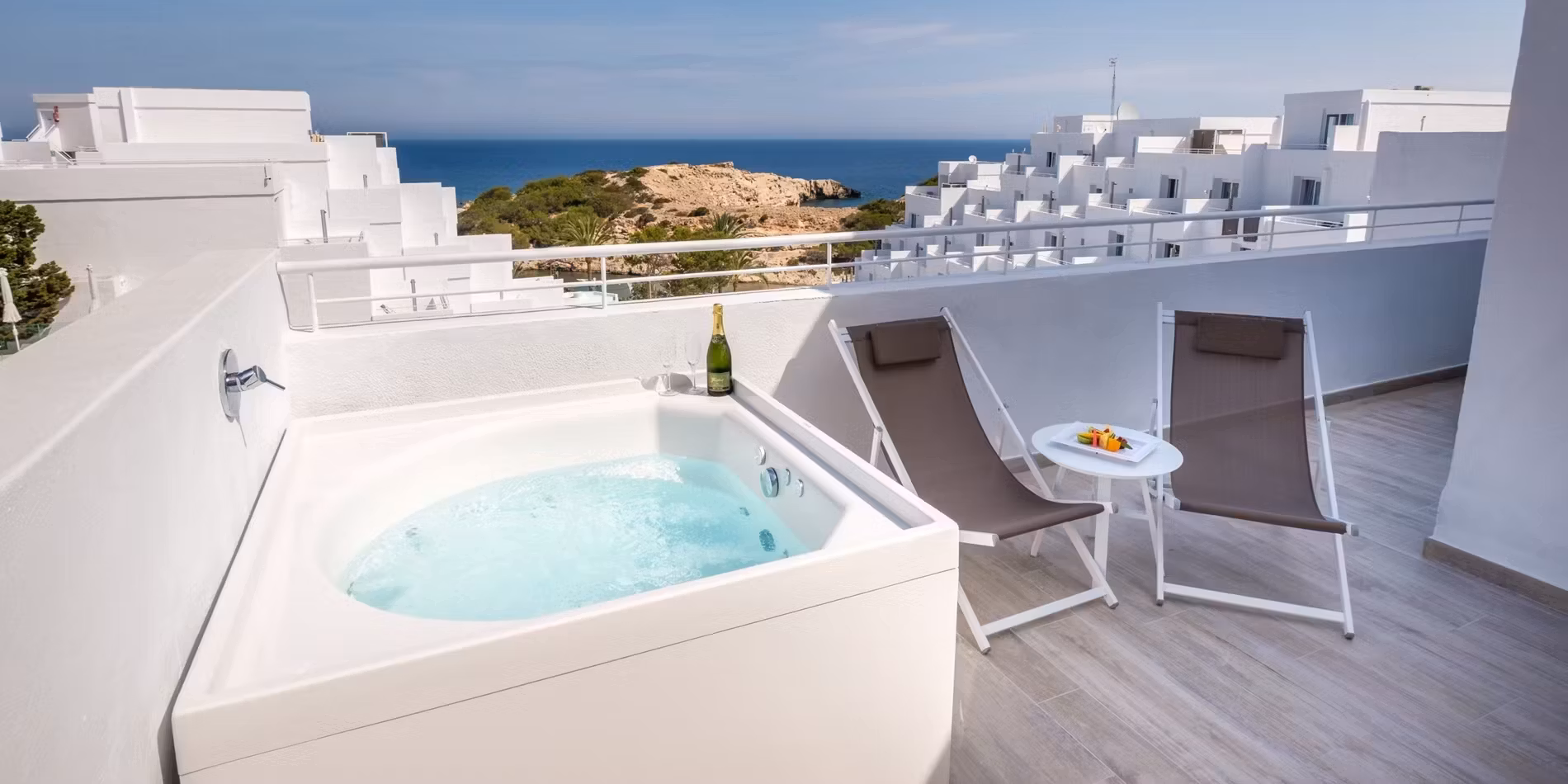 Ibiza Barcelo Portinatx view from a bedroom. Courtesy of Hotel Barcelo Ibiza Barcelo Portinatx view from a bedroom. Courtesy of Hotel Barcelo