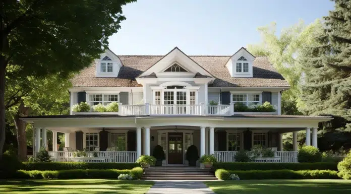 Improving Your Home’s Exterior beautiful classic american home with a beautiful improved exterior. Photo via vecteezy