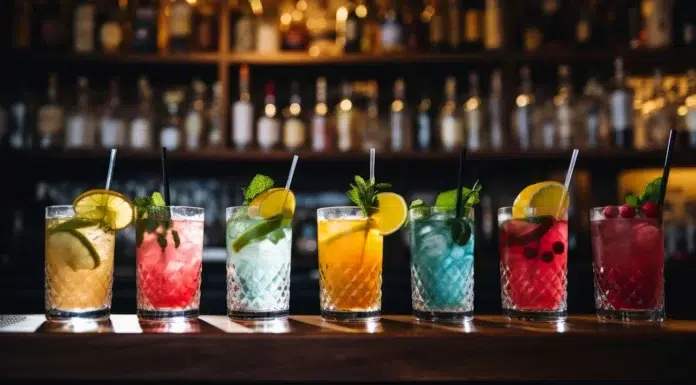 Impress Your Garden Party Guests with Delicious Cocktails delicious cocktails prepared for a gathering with friends and family. Photo via vecteezy