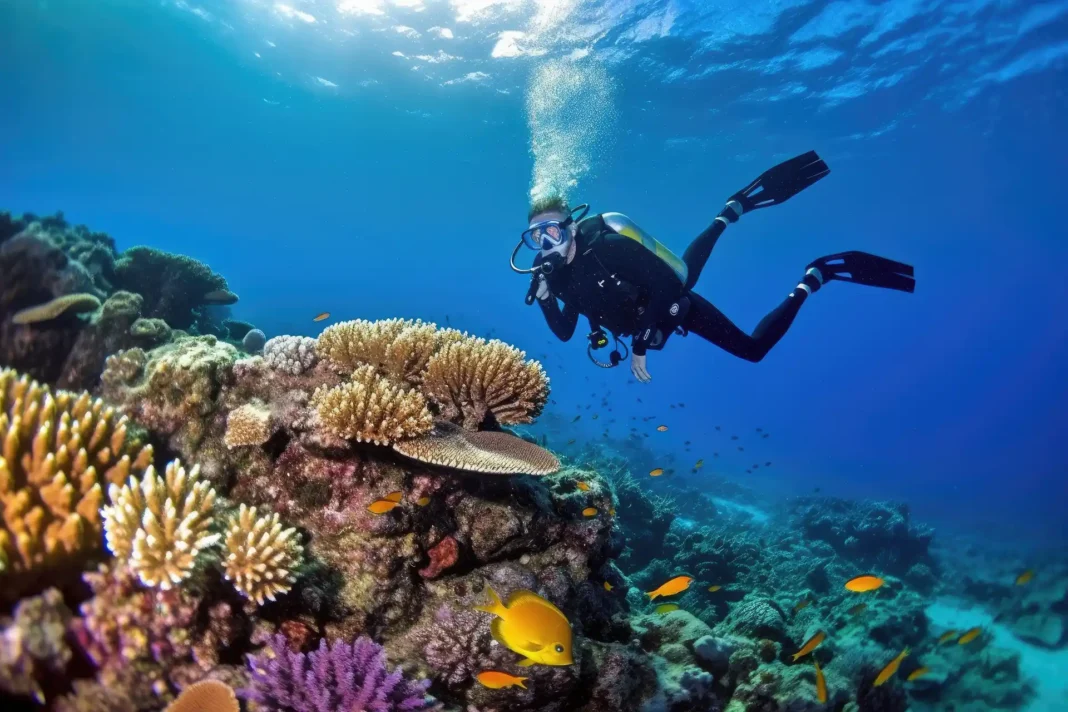 A diver visiting one of the best places for scuba diving. Photo via vecteezy-medium A diver visiting one of the best places for scuba diving. Photo via vecteezy-medium