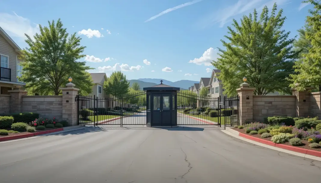 Gated Community Entrance for family. Photo via vecteezy-medium Gated Community Entrance for family. Photo via vecteezy-medium