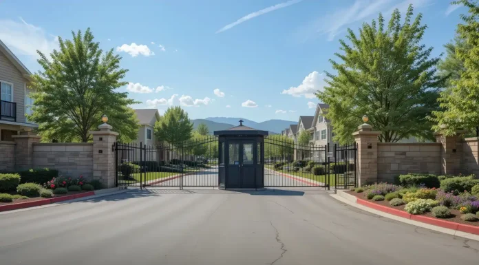 How to Make the Most of Family Life in a Gated Community Gated Community Entrance for family. Photo via vecteezy-medium