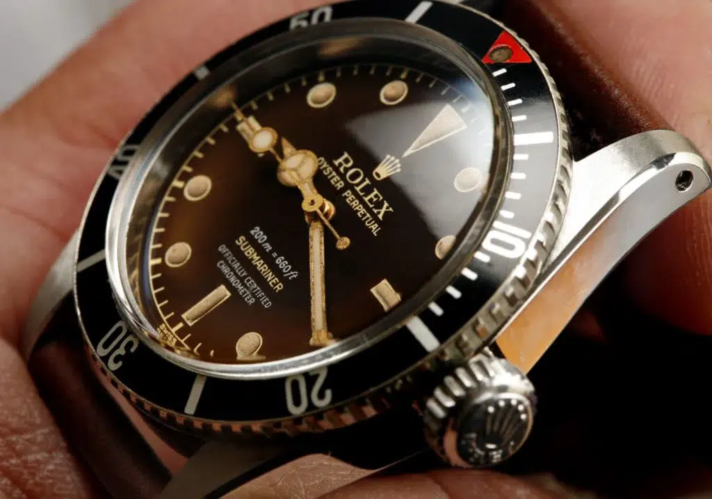 rolex-6538-no-date-submariner. Courtesy of Bob's Watches