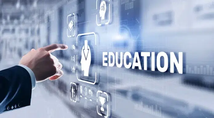 What Benefits can one get from ICT in Education? ICT Education Concept on a virtual screen