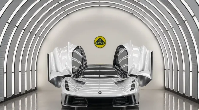 Faster Than A Chiron, Lotus Evija Guns For AMG One Lotus Evija automobile. Photo courtesy of Lotus