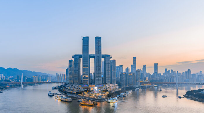 How to earn money when traveling through Asia High angle view of Chaotianmen Wharf in Chongqing, China