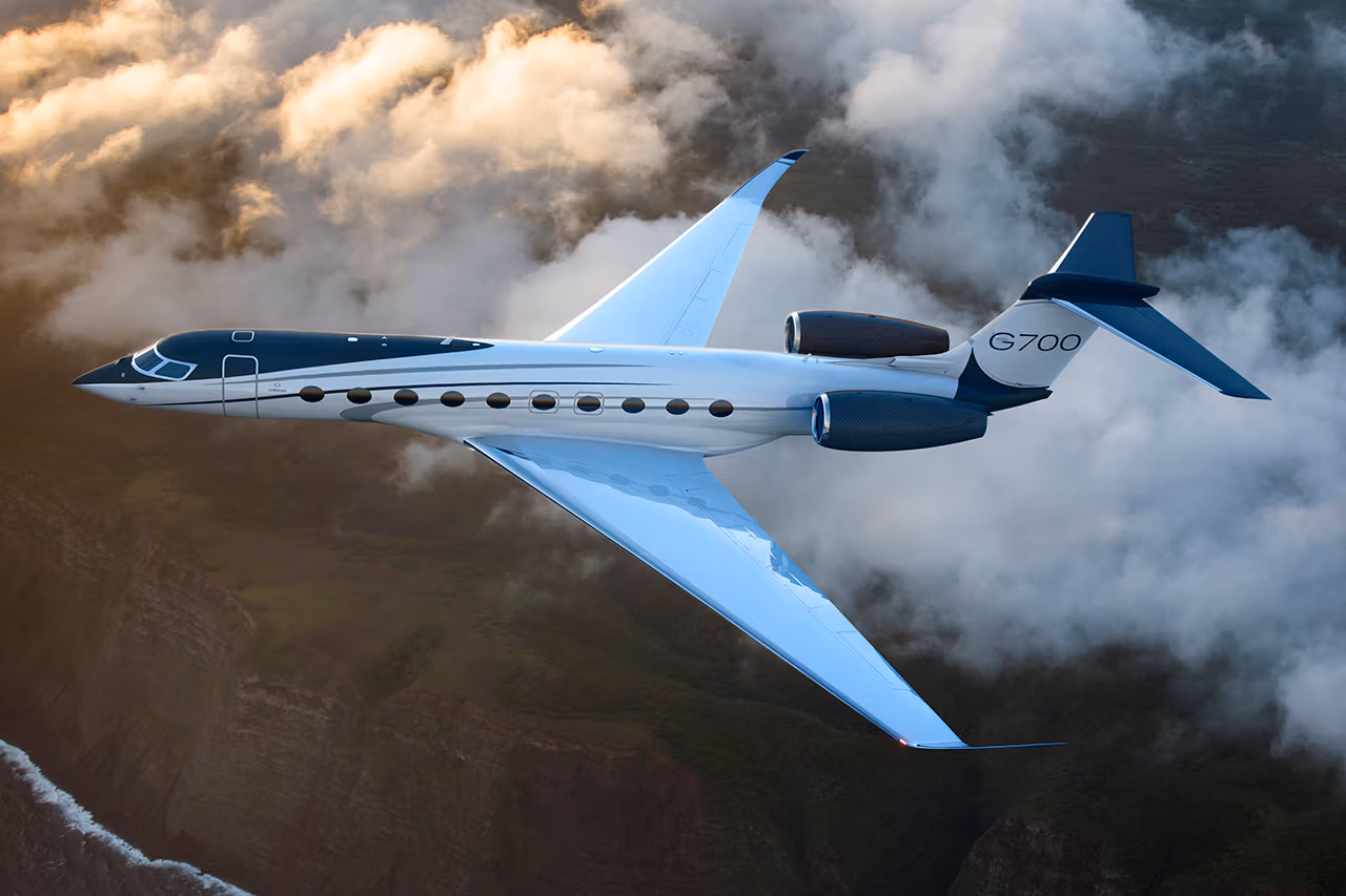 Gulfstream G700, the world's largest private jet. Photo courtesy of Gulfstream