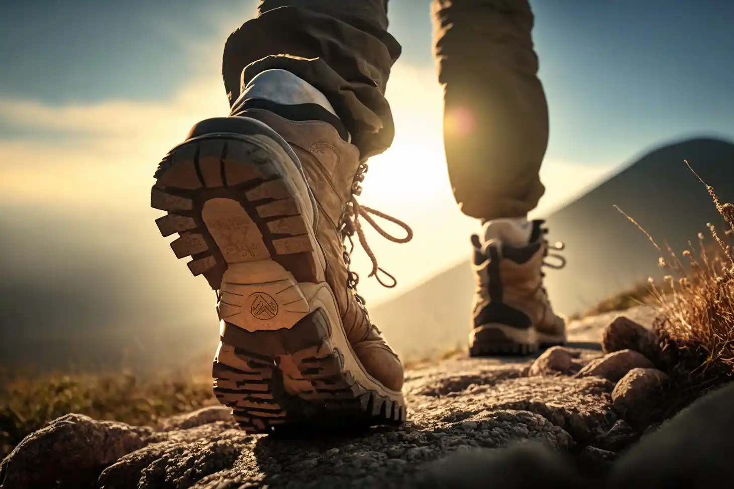 Hiker shoes for hiking and glamping. Photo vecteezy-medium Hiker shoes for hiking and glamping. Photo vecteezy-medium