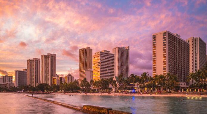 Top 4 Reasons Why You Should Visit Hawaii at Least Once in Your Lifetime Skyline of Honolulu at Waikiki beach, Hawaii, US