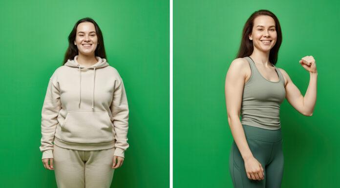 How to Change Your Habits Now Instead of Later a woman changed her habits by eating healthy and exercising