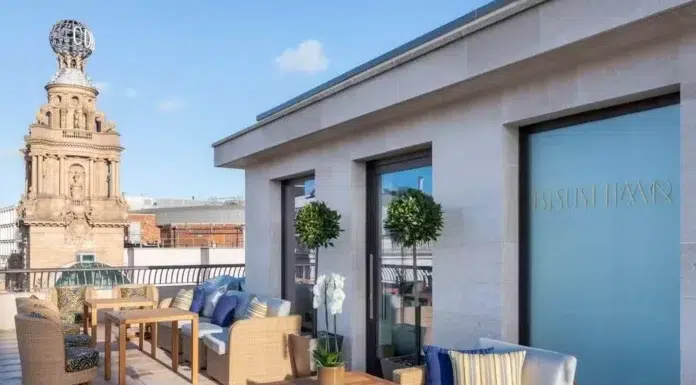Ben Adams Architects design a Rooftop Restaurant in London Bisushima Restaurant