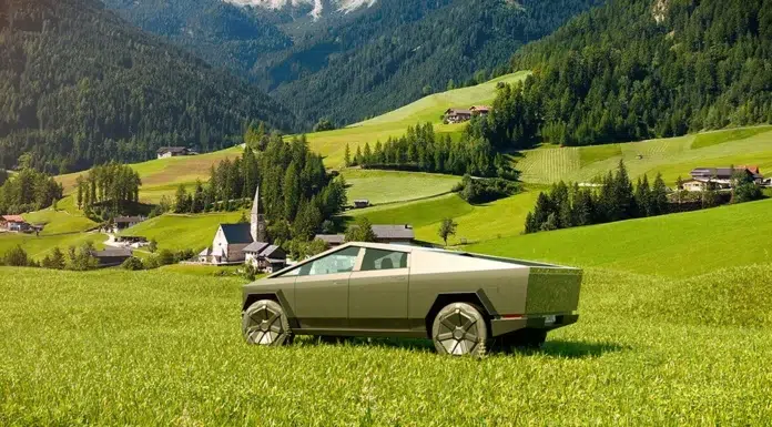 The Cyberlandr™ Ushers In A New Era Of Adventure Vehicles CyberLandr stowed on a mountain with a beautiful view