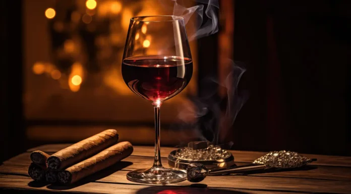 The Art of Pairing Wine and Cigars Fine Wine and Cigar Pairing. Photo vecteezy-medium