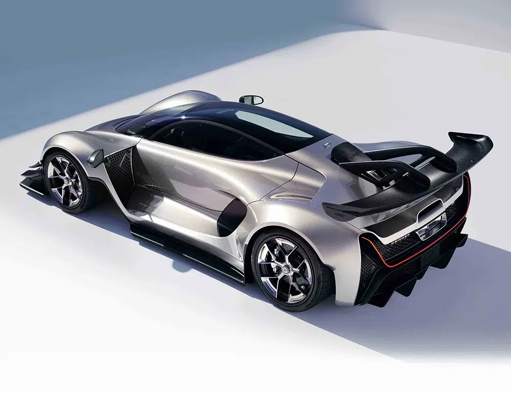 Czinger 21C 3D Printed Hypercar a great photo of the widebody rear quarter tipup pf the Czinger 21c
