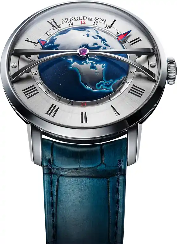 Arnold & Son new Globetrotter Steel Arnold & Son's Globetrotter-Steel
