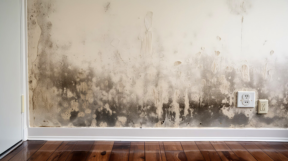 mold on the wall of a home