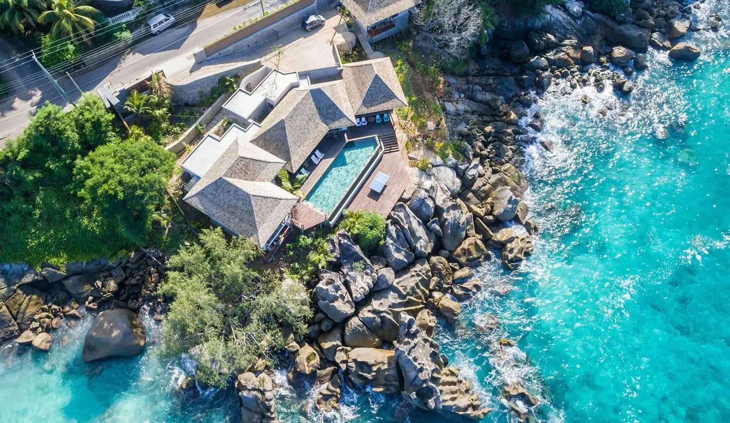 Villa Mahe aerial image