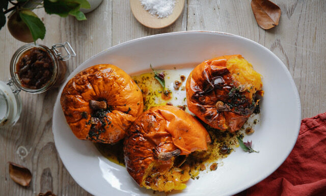 Whole Baked Heritage Squash with Garlic & Sage Butter Daylesford Baked Heritage Squash