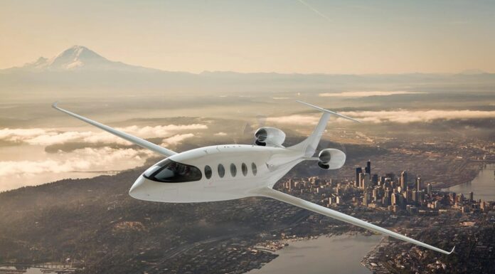 Alice from Eviation is a Futuristic All-Electric Aircraft Eviation Alice Rendering Seattle