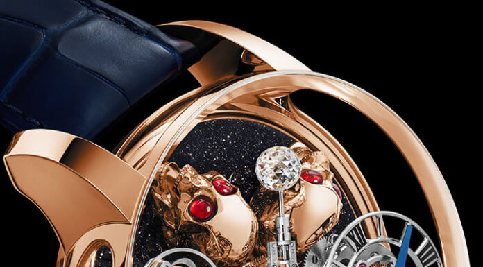 Jacob & Co’s 18K Rose Gold Astronomia Tourbillon Art Static 4 Skulls Is A True Work Of Art and Costs $800K Astro Static Skulls