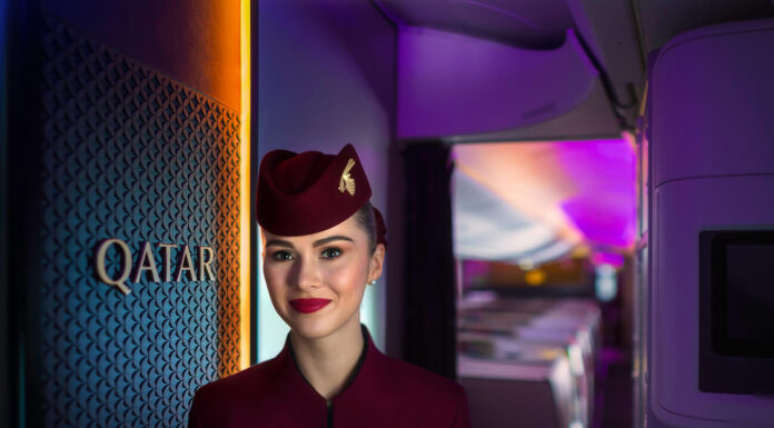 Qatar Airways, Airborne Bliss Crew on QSuite Qatar Airways