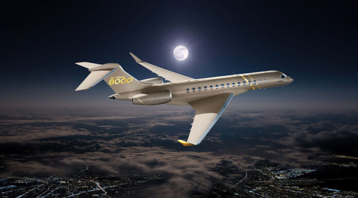 Bombardier Global 8000 to Become the Fastest Business Jet Bombardier Global 8000 Gold Livery