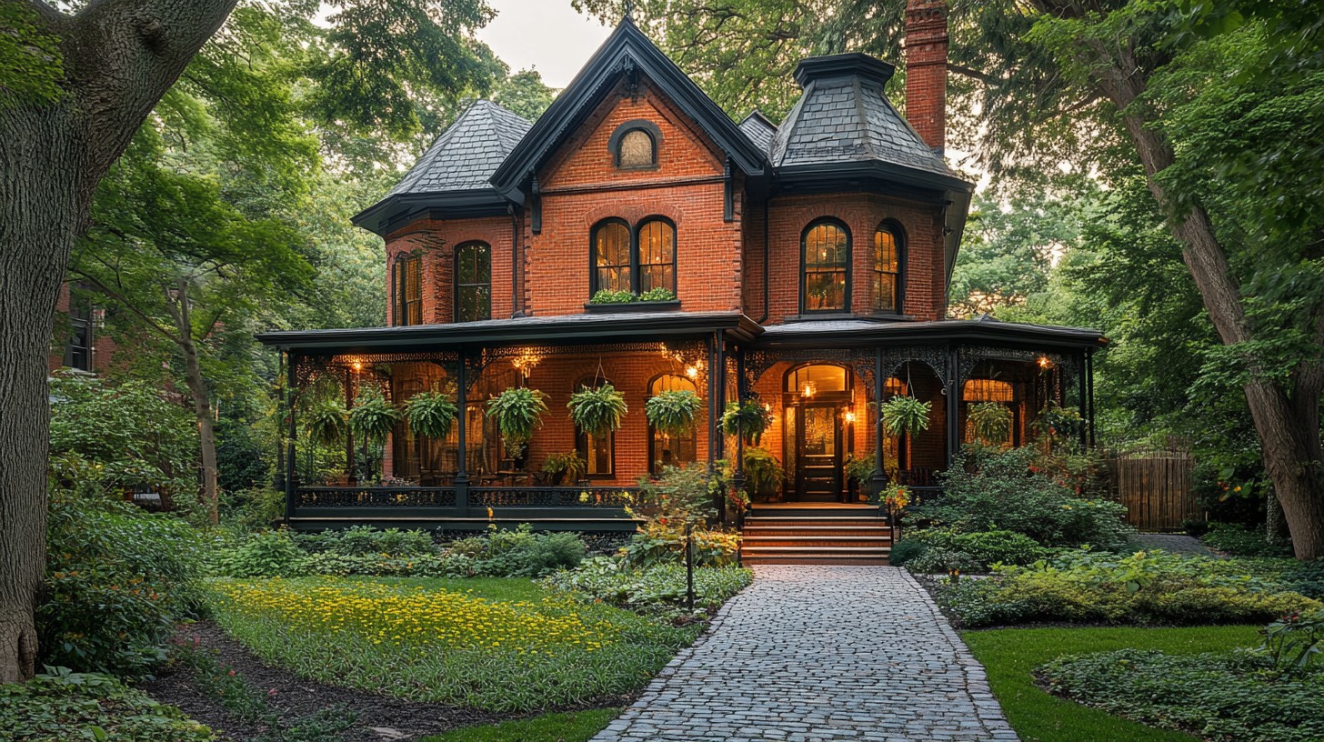 Wrap Around Deck on a charming victorian home. Photo source StockCake