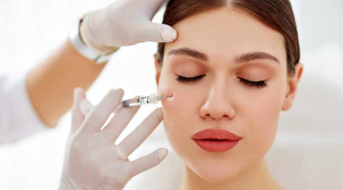 What to Know About Recovering after Botox Lady getting Botox on her face