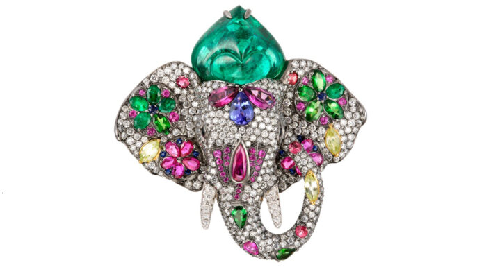 Lydia Courteille’s High Jewellery Collection Indian Song Lydia Courteille brooch 1