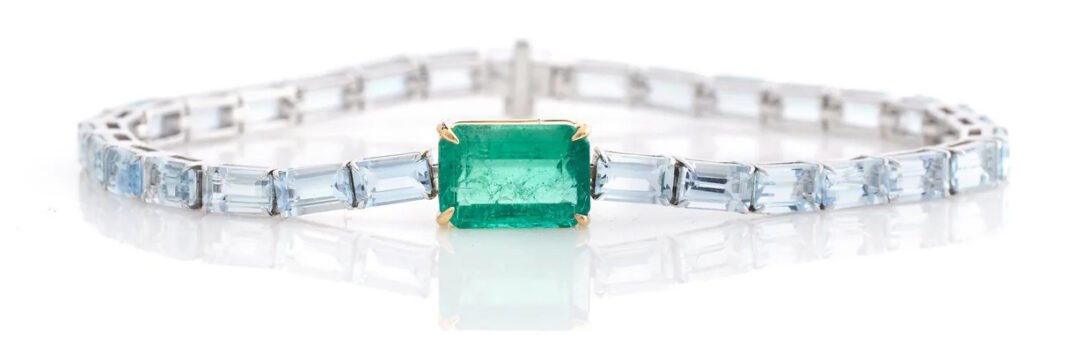 The Emerald & Aquamarine Demeter Bracelet
