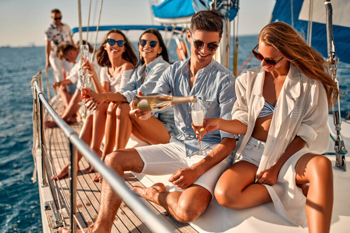 Holidaying on a boat