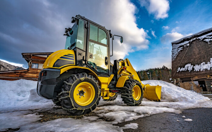 Winter Construction site