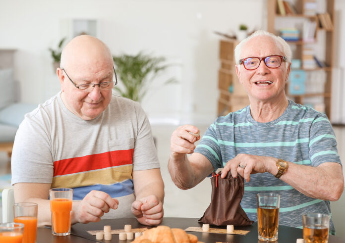 Seniors Playing Bingo