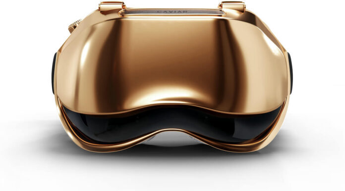 Step Up Your Vision with the Caviar Apple Vision Pro Apple-Vision-Pro-vergoldet-von-Caviar_Frontansicht
