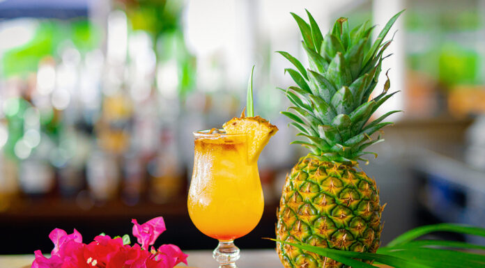 Carlisle Sunset Cocktail at the Carlisle Bay Antigua Carlisle Sunset Signature Cocktail