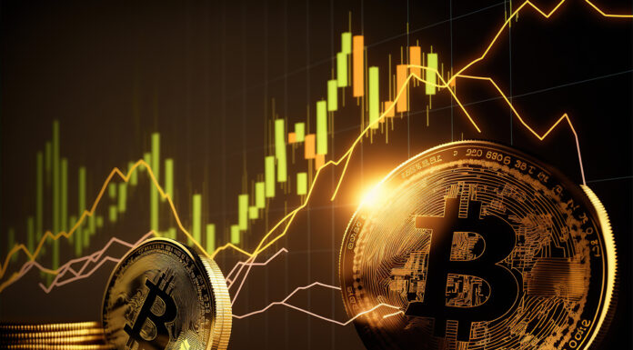 Basic Mechanisms for Preserving the Value of Decentralized Stable Coins Bitcoins gold coins with stick graph chart and digital background