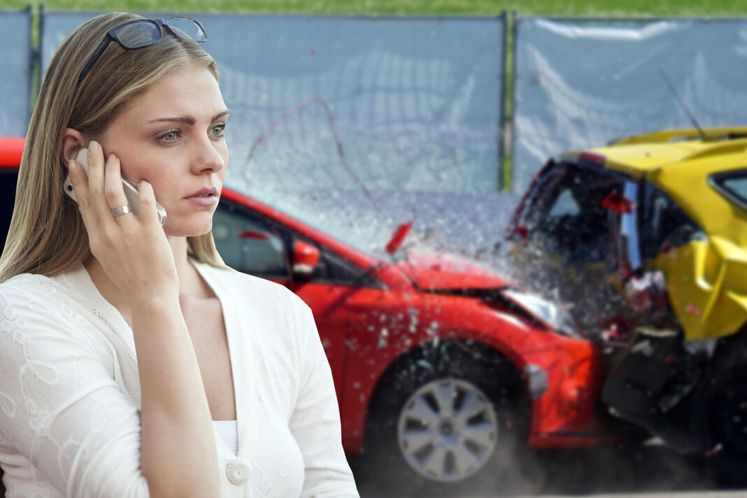 Car crash accident