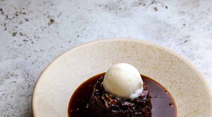 A Traditional Sticky Toffee Pudding Traditional Sticky Toffee Pudding. Photo by Edward Howell
