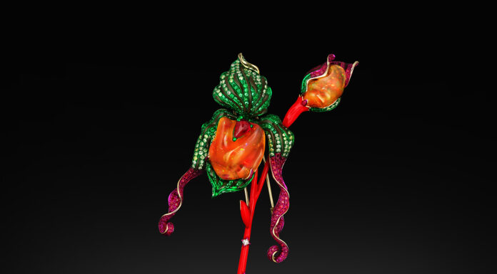 AUSTY LEE, Fine Jewelry with a Perfect Blend of Mesmerizing and Hypnotizing Powers The Fairy Slipper of Penglai Brooch, Austy Lee Fine Jewelry