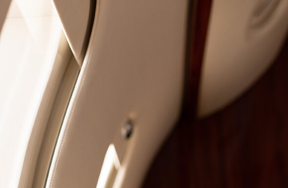 3 Luxurious Plane Rides You Need To Take With Your Partner interior of plane with champagne glasses for trip. Photo courtesy of WhitePress