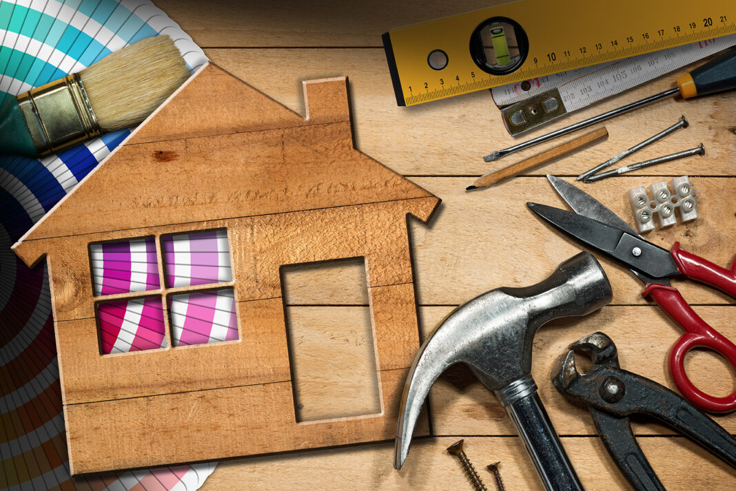 DIY Renovations at home. Home improvements. Photo by adobe free stock images
