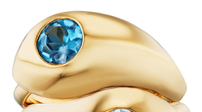 New Jewelry Collections for You to Shop Now Aurelia Demark’s Drip Drop Rings Feature Bright, Colorful Gems