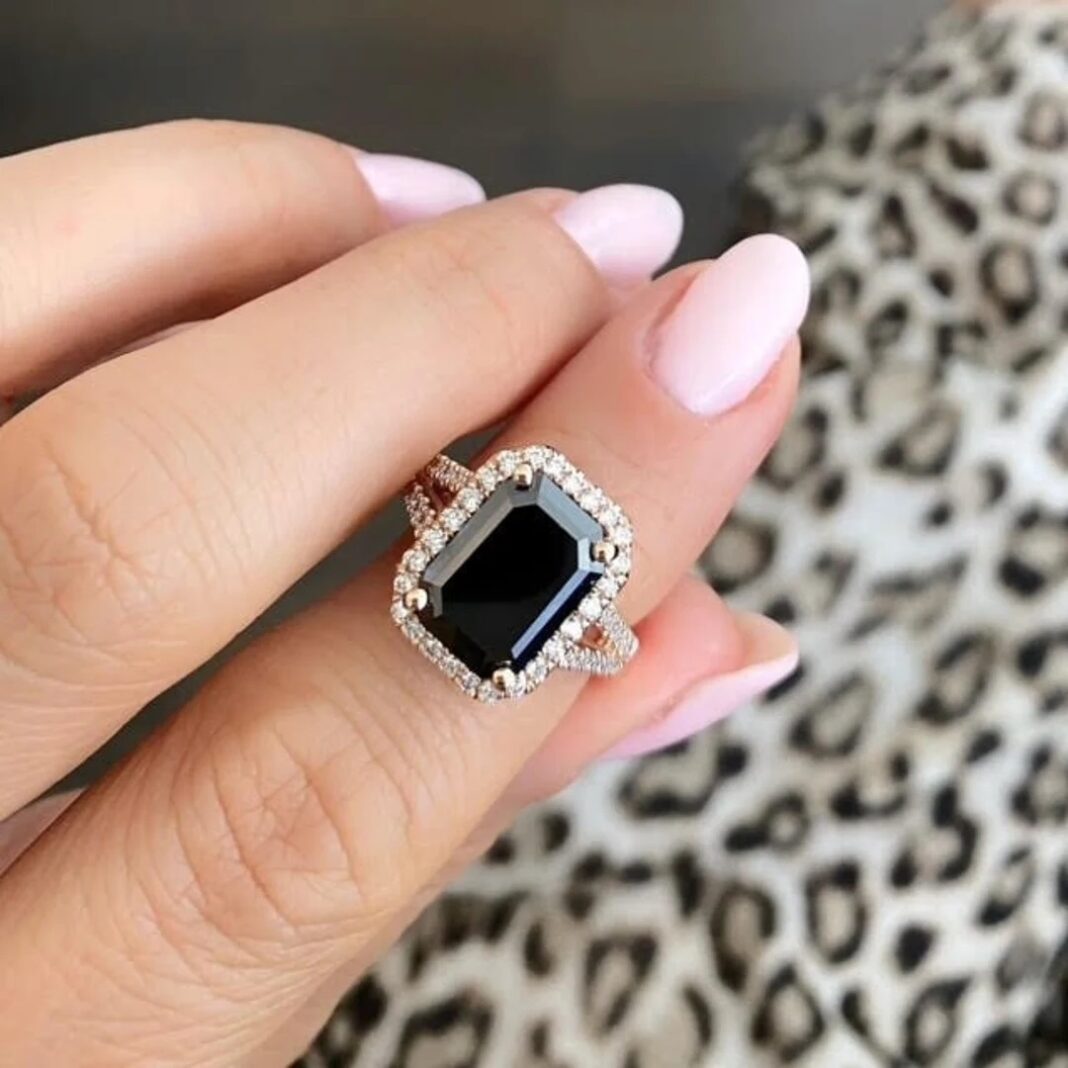 Black Diamond Ring. Photo source Etsy